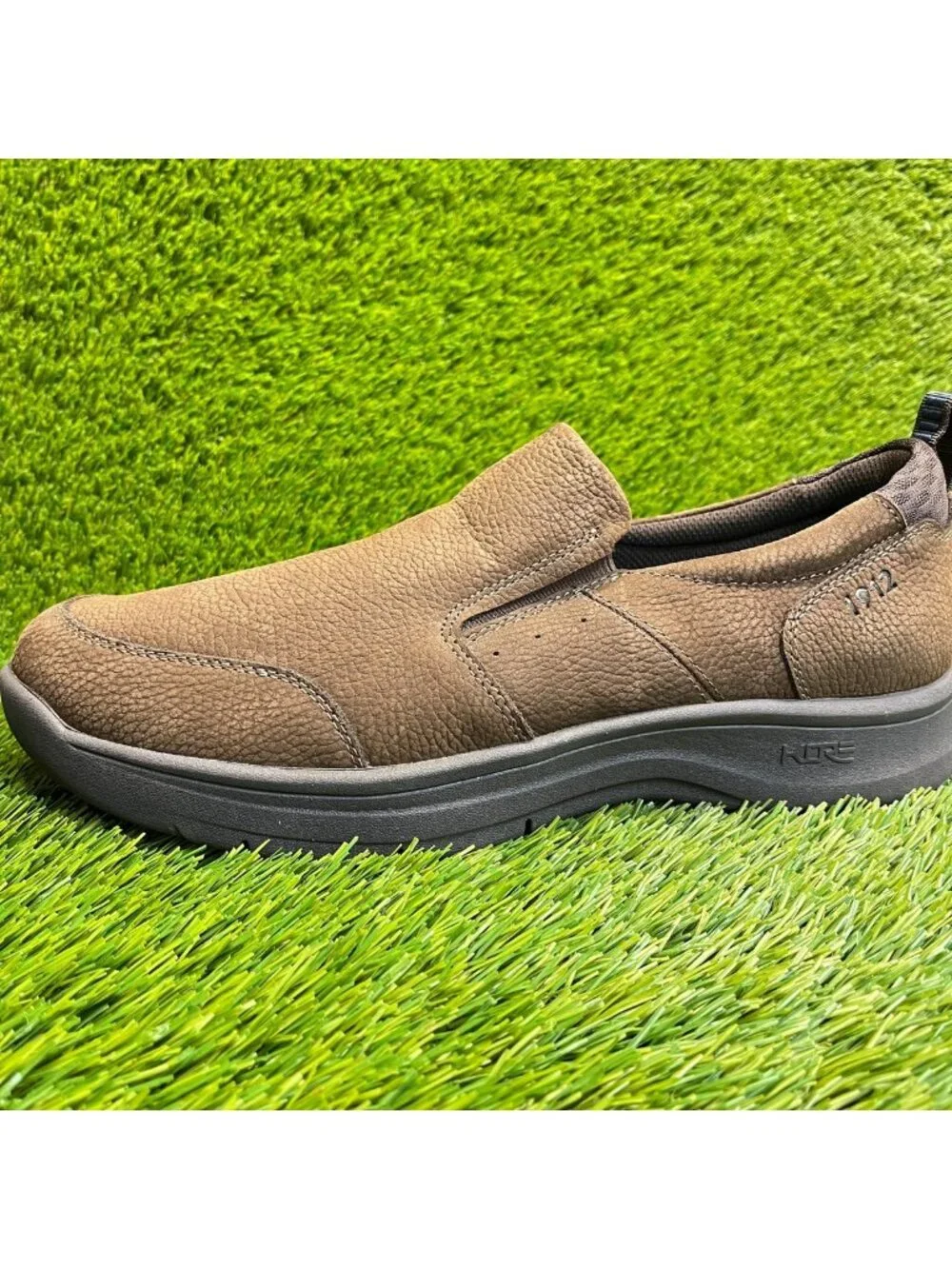 Nunn Bush Mac Mens Size 12 Brown Casual Classic Leather Moc Toe Slip On Shoes